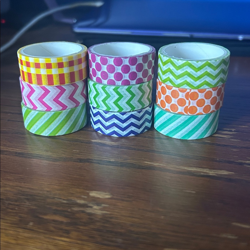Colorful Patterned Washi Tape Set